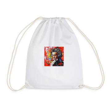 Beethoven No.4 - Drawstring Bag - white - Front