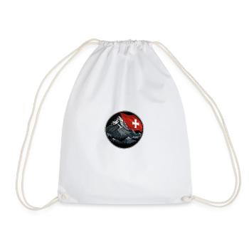 Drapeau suisse - Sac de sport léger - blanc - Devant