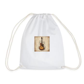 distressed graphic of an iconic musical instrument - Sac de sport léger - blanc - Devant