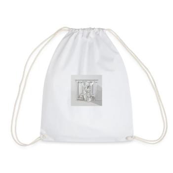 Minimalism x Mythology - Drawstring Bag - white - Front