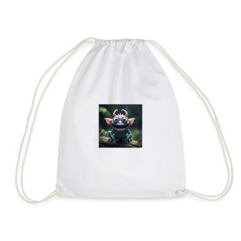 Cheerful Creature - Drawstring Bag - white - Front