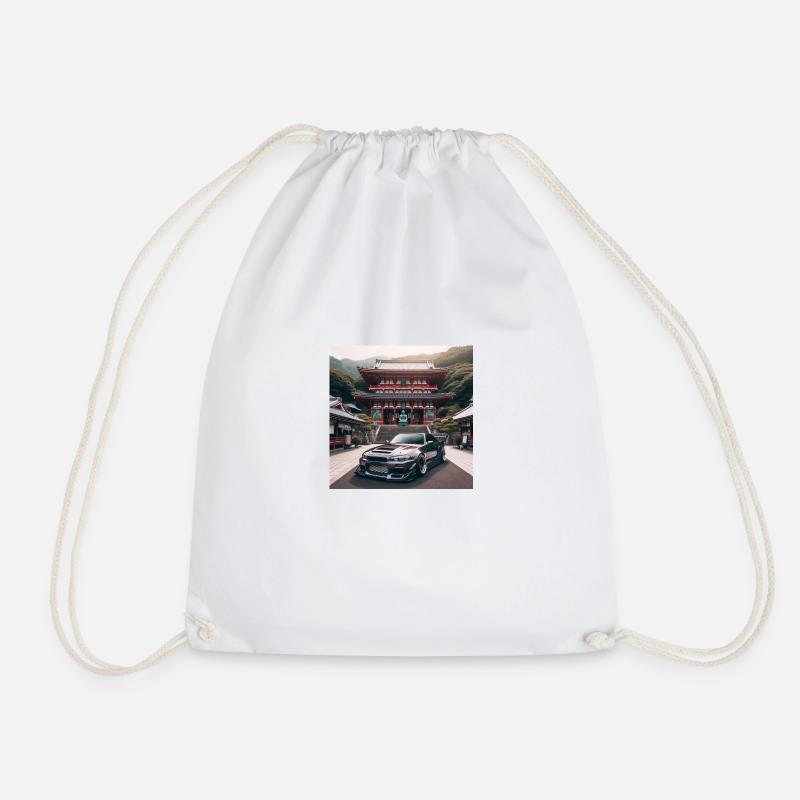 JDM Temple - Drawstring Bag - white