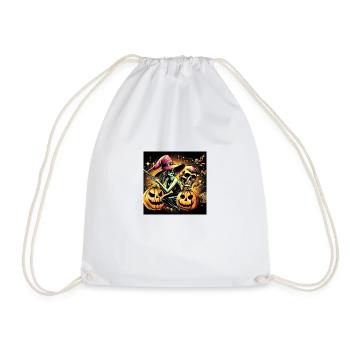 1000005335 - Drawstring Bag - white - Front