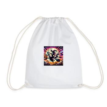 1000005334 - Drawstring Bag - white - Front