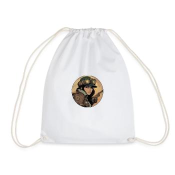 Aventure steampunk pour les explorateurs - Sac de sport léger - blanc - Devant