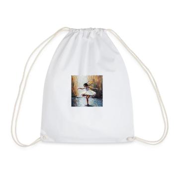 Dancing in the rain - Drawstring Bag - white - Front