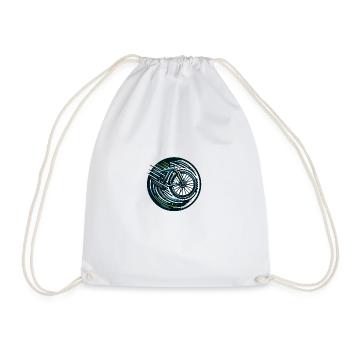 Un logo pour les cyclistes - Sac de sport léger - blanc - Devant
