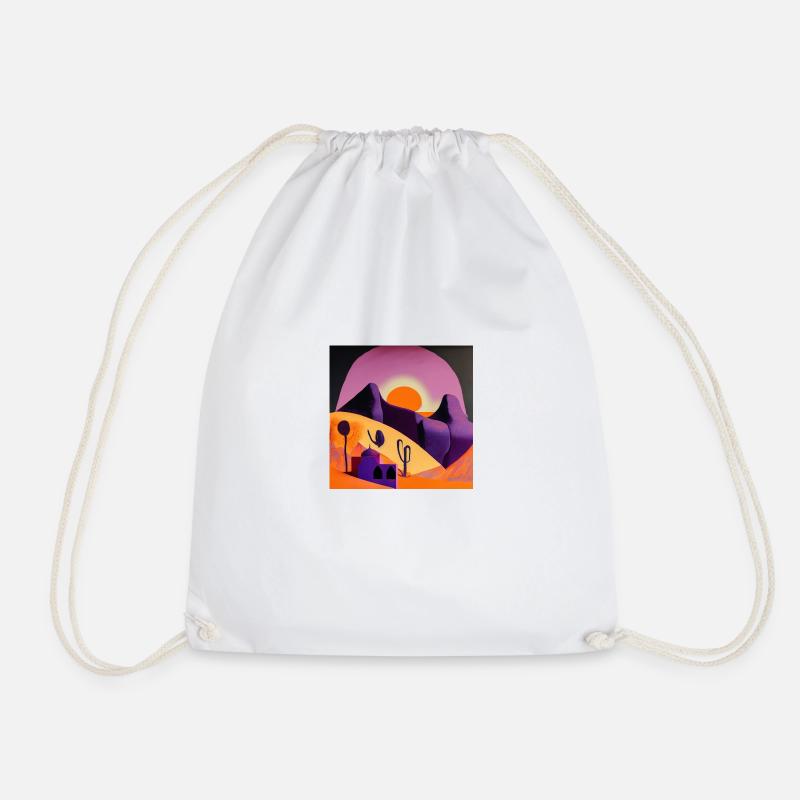 Sunrise - Drawstring Bag - white