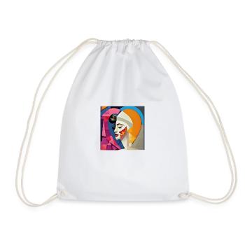 Tearing apart - Drawstring Bag - white - Front