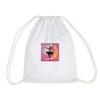 Danse de la lune - Sac de sport léger - blanc - Devant