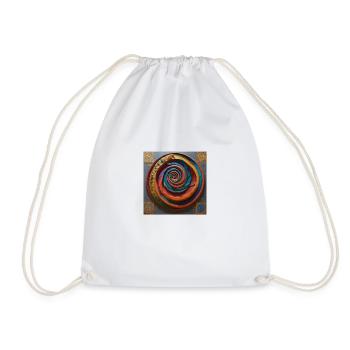 Spirale colorée - Sac de sport léger - blanc - Devant