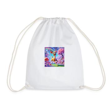 WONDER DEER - Drawstring Bag - white - Front