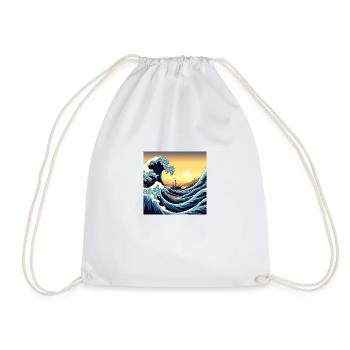 Mystic Waves - Turnbeutel - Weiß - Vorne