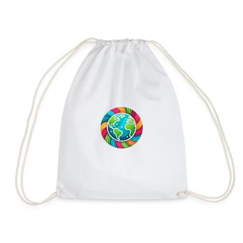 World in Peace - Drawstring Bag - white - Front