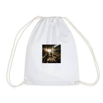 Wedding Dress Forest Sunset - Drawstring Bag - white - Front