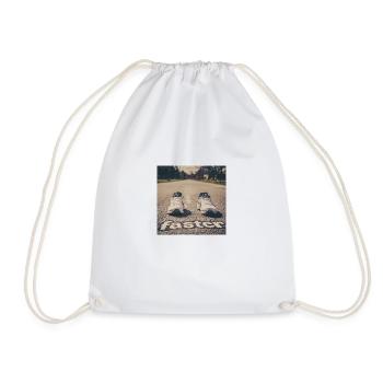 T-shirt faster - Drawstring Bag - white - Front