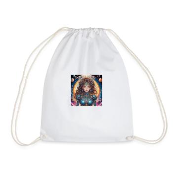 Princesse avec un halo dans l’espace - Sac de sport léger - blanc - Devant