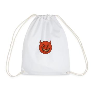Effronté et rouge feu – Le petit diable - Sac de sport léger - blanc - Devant