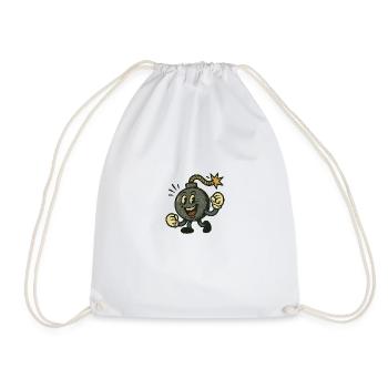 De bonne humeur de manière explosive – de l’énergie avec un fusible - Sac de sport léger - blanc - Devant
