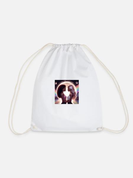 Girl Love - Drawstring Bag - white