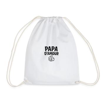 Papa d'amour! - Sac de sport léger - blanc - Devant