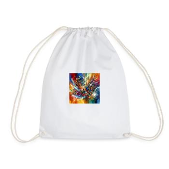 Explosion de Couleurs Abstraites - Sac de sport léger - blanc - Devant