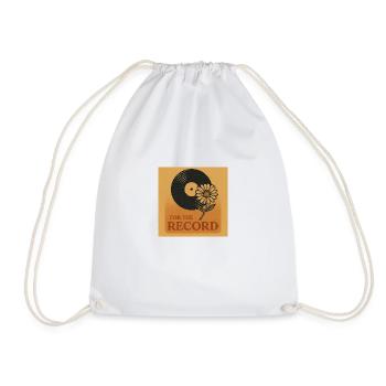 RetroVinyl Record Vintage - Drawstring Bag - white - Front