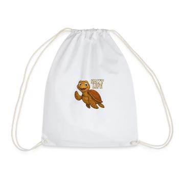 La vie salée - Sac de sport léger - blanc - Devant