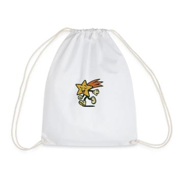 Starlight Swing – When wishes learn to walk - Drawstring Bag - white - Front