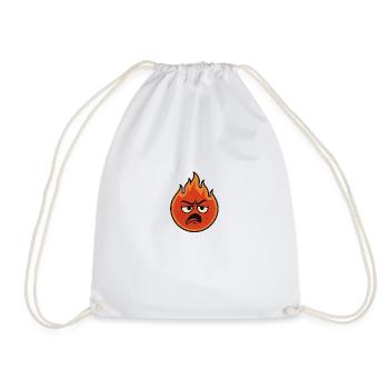 Annoyed embers – When it's boiling inside - Drawstring Bag - white - Front