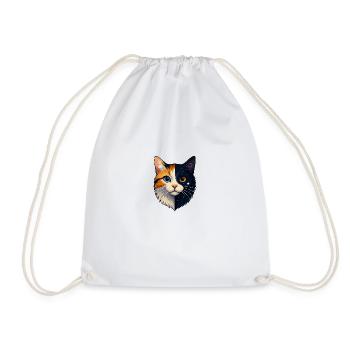 Chat Porté #11 - Day n Night - Sac de sport léger - blanc - Devant
