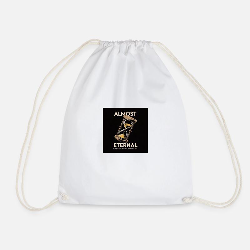 Almost Eternal - Vintage - Drawstring Bag - white