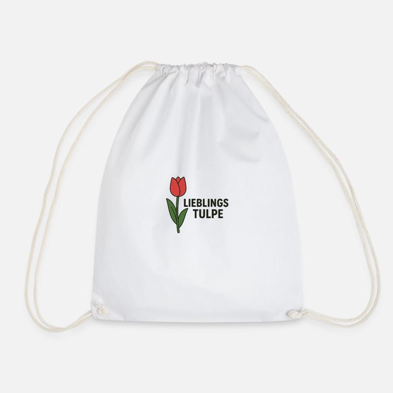 TULIPE PRÉFÉRÉE - Sac de sport léger - blanc
