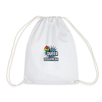 Trop queer pour disparaître. - Sac de sport léger - blanc - Devant