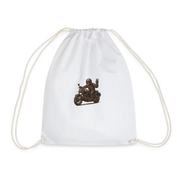 cycliste - Sac de sport léger - blanc - Devant