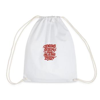 Je ne fais rien mais je le fais bien - Sac de sport léger - blanc - Devant