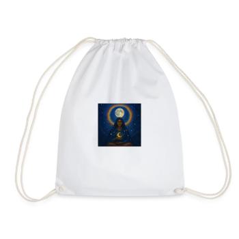 femme en méditation - Sac de sport léger - blanc - Devant