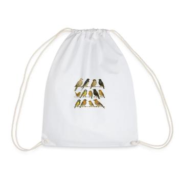 Bird Watcher Bird Lover - Drawstring Bag - white - Front