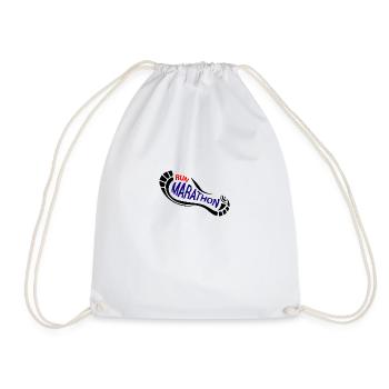 marathon - Drawstring Bag - white - Front