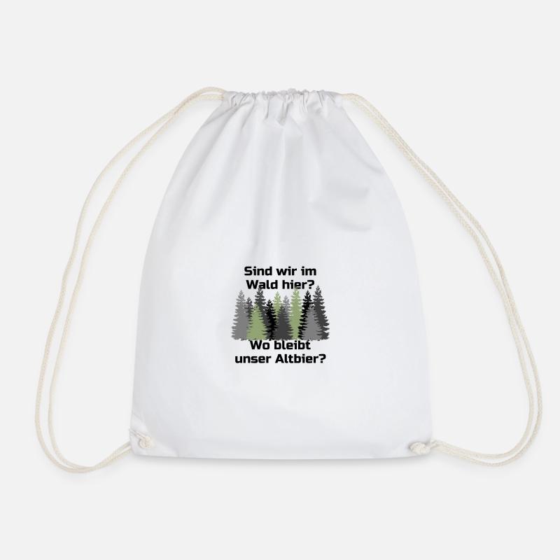 Are we in the forest here where is our Altbier - Drawstring Bag - white