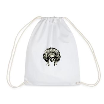 Crâne indien - Sac de sport léger - blanc - Devant