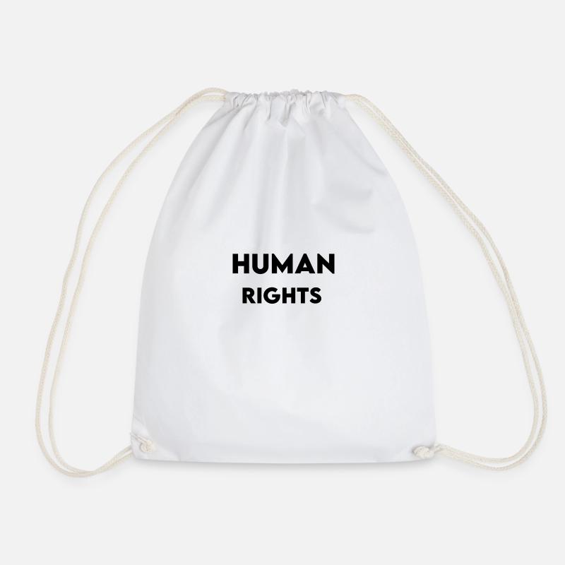 Human Rights - Turnbeutel - Weiß