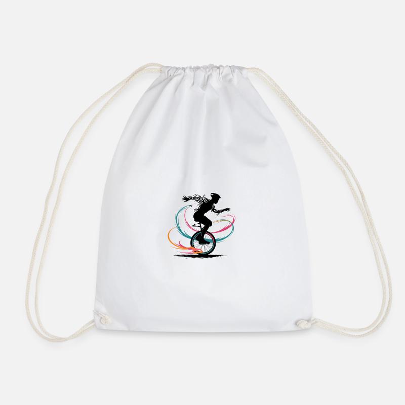Monocycle monocycle penny-farthing - Sac de sport léger - blanc
