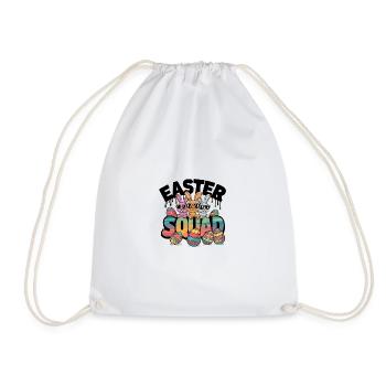 Frohe Ostern Hase Osterei für einen Osterhasen - Turnbeutel - Weiß - Vorne