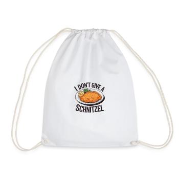 I Don’t Give a Schnitzel Funny Food Humor - Turnbeutel - Weiß - Vorne