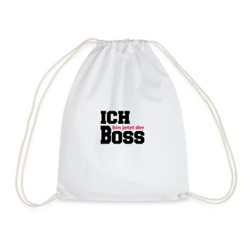 Baby Kinder Ich bin der Boss Chef - Turnbeutel - Weiß - Vorne