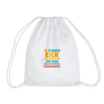12 heures de service - Sac de sport léger - blanc - Devant