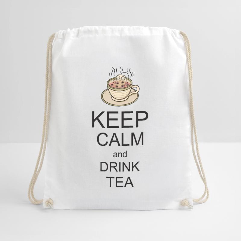 Keep Calm an Tea Turnbeutel