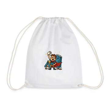 Papier toilette Festival Toilet Hero WC Lutte quotidienne - Sac de sport léger - blanc - Devant
