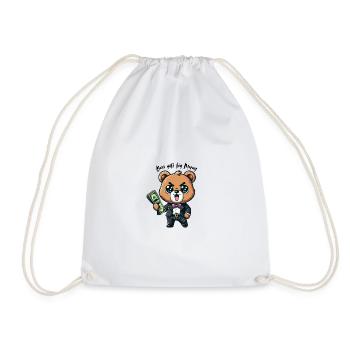 L’ours gagne de l’argent - Sac de sport léger - blanc - Devant